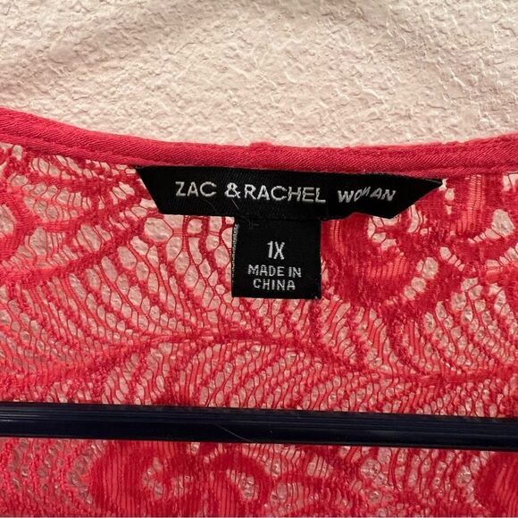 Zac & Rachel Apricot Long Sleeve Top (Size 1X) - Picture 5 of 5